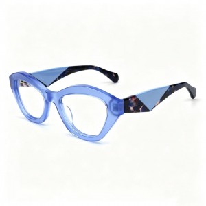 RUISEN’S Three-Segment Triangle Spliced Cat Eye Frames VG6025AF