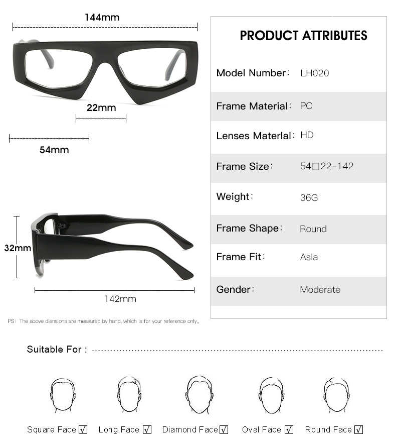 RUISEN'S  Fashion Retro Frame UV400 Eye Protection Sunglasses