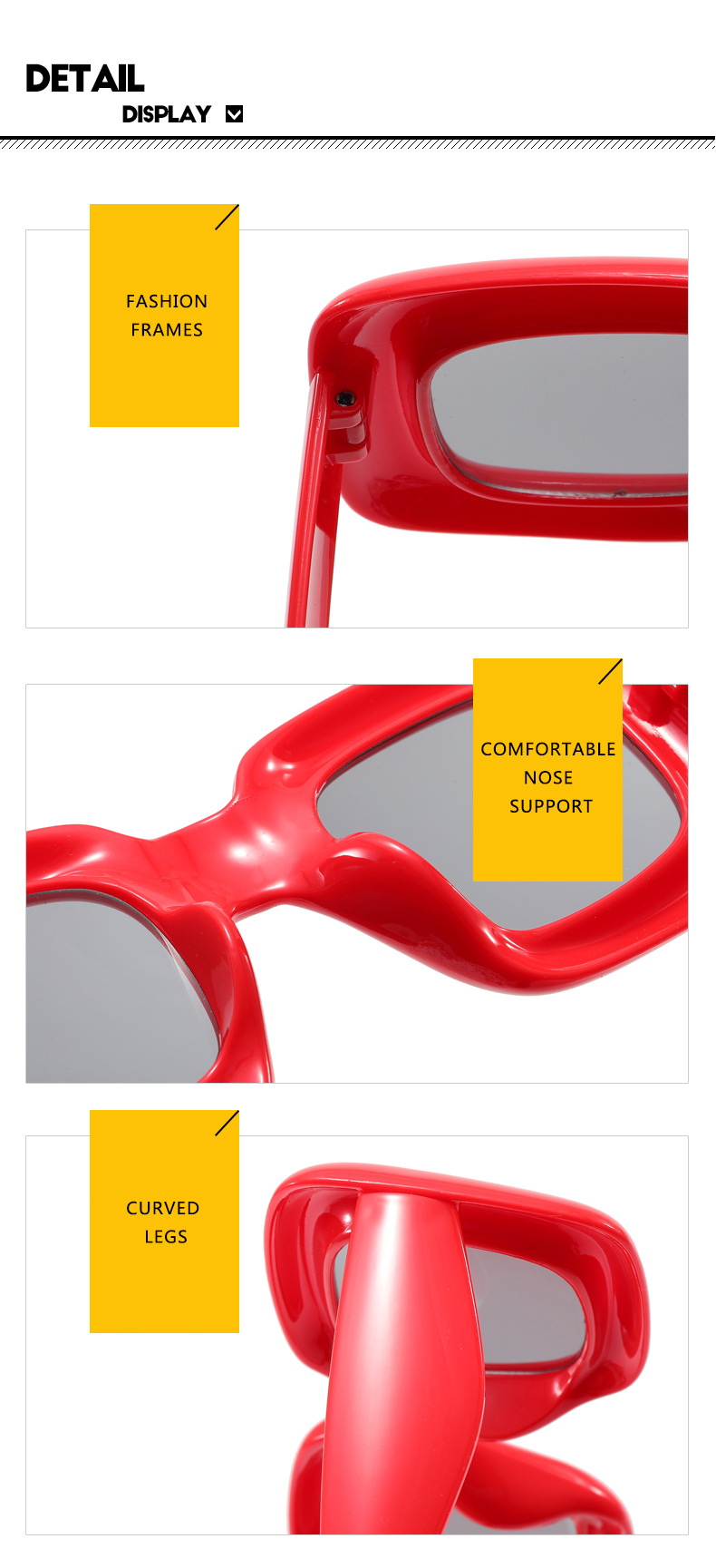Occhiali da sole gonfiabili per pane quadrati per bambini RUISEN'S 61055