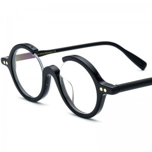 RUISEN’S Korean Trend Irregular Acetate Blue Light Blocking Glasses, Non-Prescription Eyewear 19191