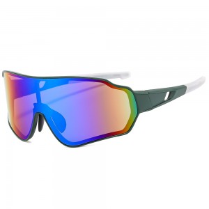 RUISEN'S Sports Integrierte Fahrradbrille mit großem Rahmen, Sonnenbrille BL8001