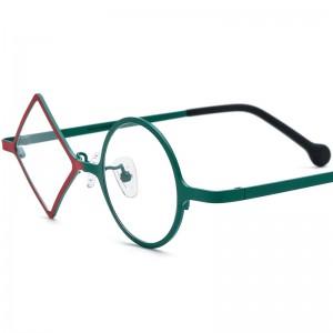 RUISEN’S Vibrant Irregular Pure Titanium Glasses Frames | Ultra-Light, Unisex Style 185852