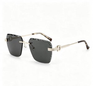 RUISEN’S Luxury rimless metal fashion sunglasses 25666