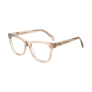 RUISEN’S Unisex 3D Rose Crystal Accent Gradient Acetate Cat Eye Square Optical Glasses Frame MG1022