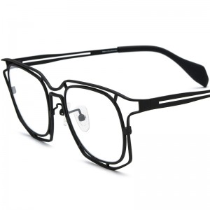 RUISEN’S Colorful Ultra Light Pure Titanium Polygon Unisex Vintage Prescription Glasses 185865