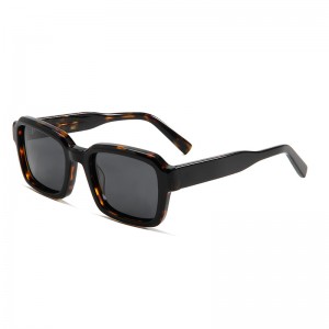 RUISEN’S Square Frame Personalized Patchwork Multicolor Sunglasses 22SA002