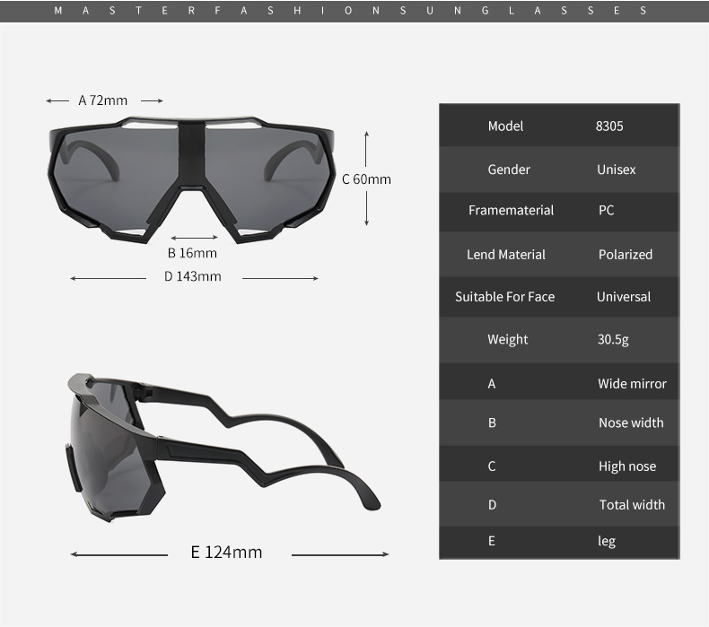 RUISEN'S Outdoor Cycling Personalized Sunglasses For Men and Women  8305