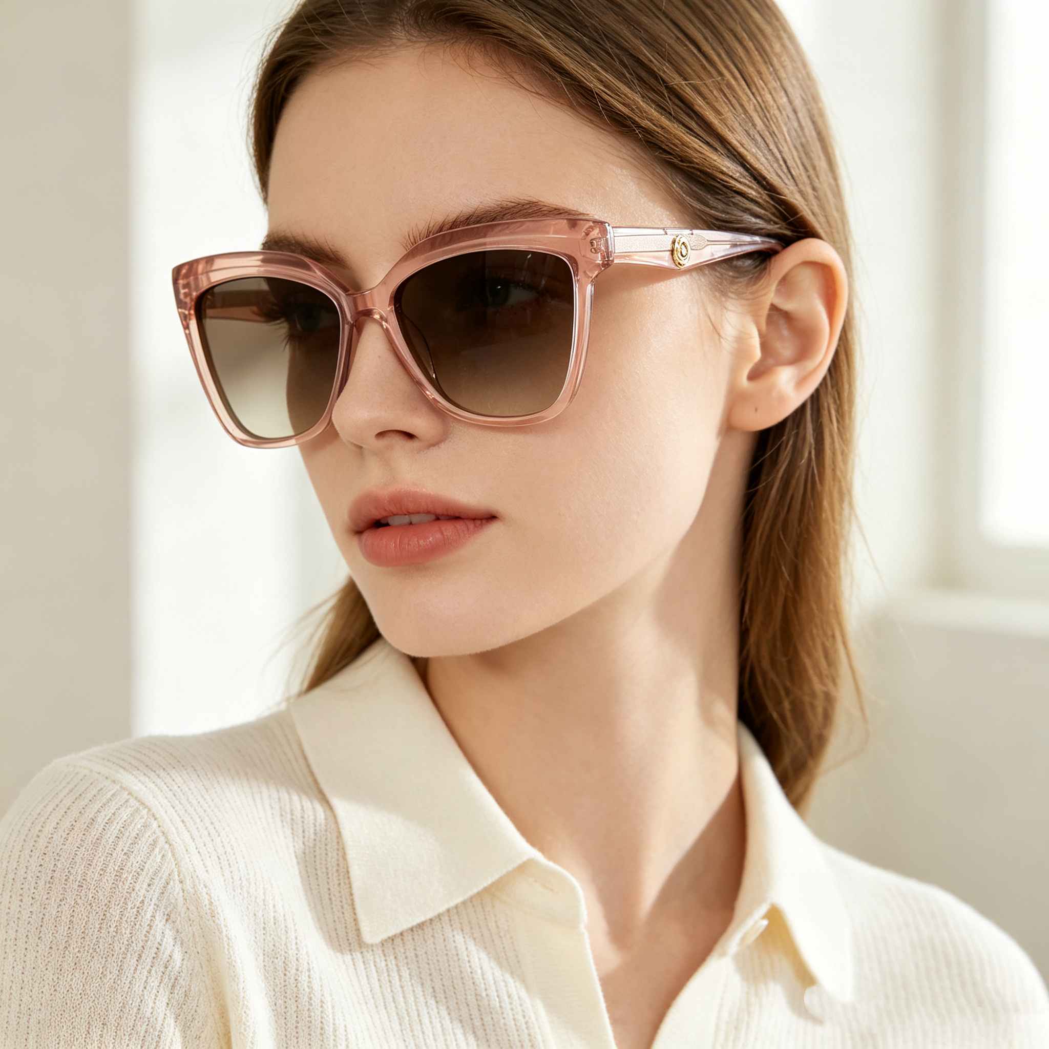 RUISEN'S Vintage Oversized Cateye UV Protection Luxury Fashion Sunglasses ATG1009