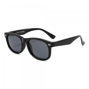 RUISEN'S Retro-Kindersonnenbrille mit quadratischem Rahmen in Kontrastfarbe RS-PK131