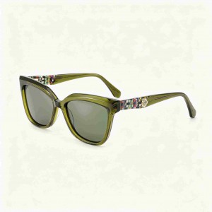 RUISEN’S Vintage Oversized Cateye UV Protection Luxury Fashion Sunglasses ATG1009