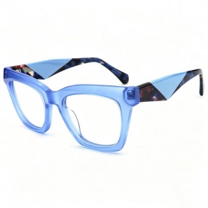 RUISEN’S Color Block Spliced Square Acetate Frames VG6016AF