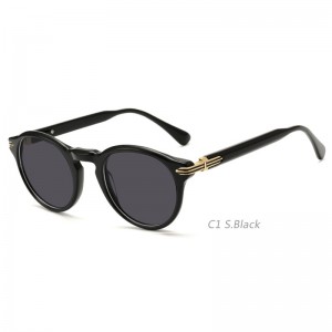 RUISEN’S Retro Metal Oval Polarized Sunglasses 1727S