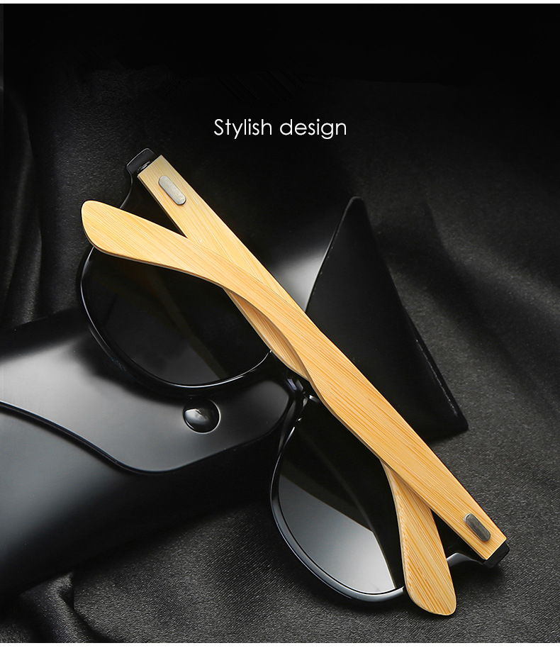 प्रचार लकड़ी के धूप का चश्मा विवरण-033