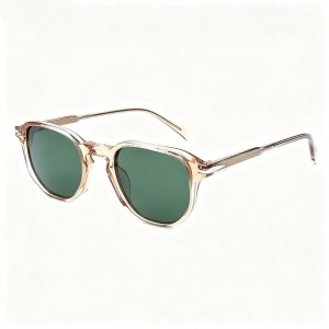 RUISEN’S Transparent Acetate Sunglasses, Retro Square Design Casual Daily Shades VG5002AFS