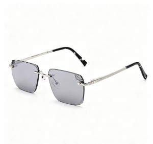 RUISEN’S Luxury Rimless UV400 Sunglasses For Men 25635