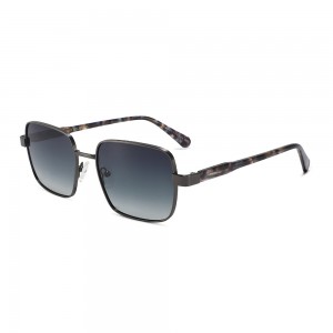 RUISEN’S Vintage Square Metal Acetate Sunglasses 8516
