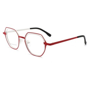 New Hollow Glasses Frame Myopia with Frame Personality Blue Light Flat Light Wear Optical Euro-American Glasses Frames for Men and Women QJ5529t
