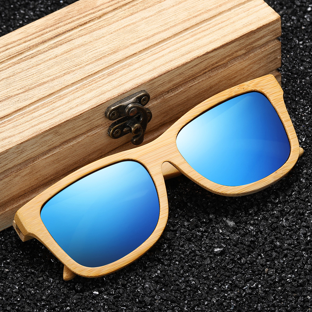 RUISEN'S Retro Wooden Sunglasses for Men and Women 3832