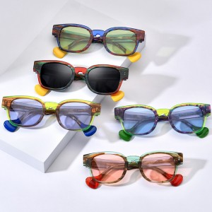 RUISEN’S Custom Color Plate Square Sunglasses  19357T