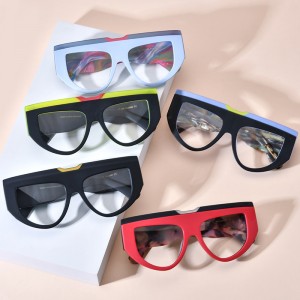RUISEN’S Custom Cat Eye Frosted Plate Eyeglass Frames 19367