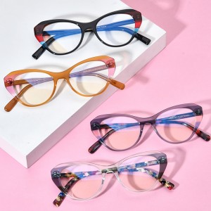 RUISEN’S Custom Cat’s Eye Plate Eyeglass Frames 19255