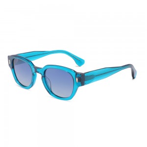 RUISEN’S Vintage Oval Thick Rim Sunglasses Multi Color Gradient Lens UV400 Daily Fashion Eyewear8629