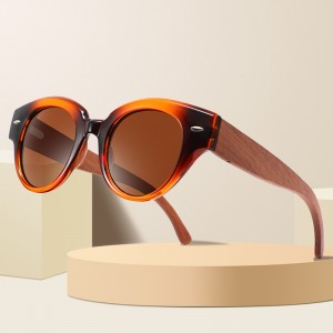 Kacamata UV400 Kayu Tanpa Bingkai Fashion Baru RUISEN RS-1545