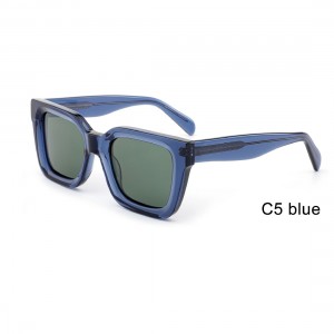 RUISEN’S New Square Polarized Sunglasses – Retro Thick Edge / Small Frame AT6025