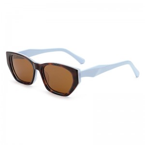 RUISEN’S Retro Small Frame Acetate Polarized Sunglasses T012