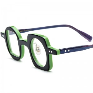 RUISEN’S New Fashion Personalized Large Frame Acetate Eyeglass Frames 19189
