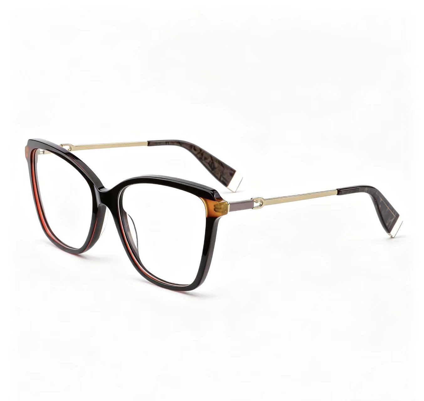 RUISEN'S Women‘s Cat Eye Square Acetate Optical Eyeglass Frames 8016