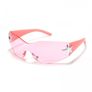 RUISEN’S Trendy Pentagram Kids Sunglasses Outdoor Rimless DJ503