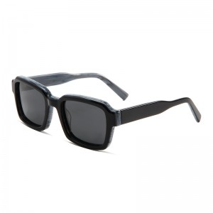 RUISEN’S Square Frame Personalized Patchwork Multicolor Sunglasses 22SA002