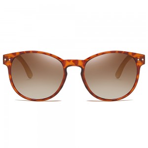 लकड़ी बांस सनी पुरुषों और महिलाओं के फैशन ध्रुवीकृत धूप का चश्मा रेट्रो ओवल फ्रेम लकड़ी अनाज रंगों