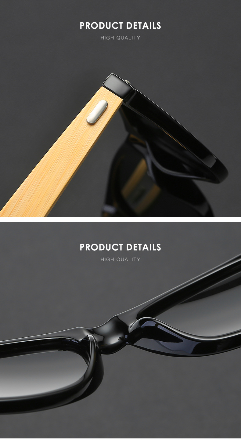हॉटसेलिंग ध्रुवीकृत लकड़ी के धूप के चश्मे - 4