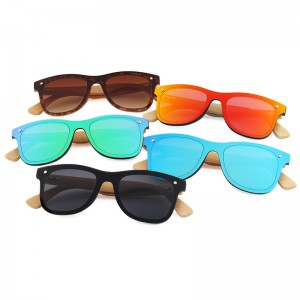 RUISEN’S Unisex Natural Bamboo PC UV400 Sunglasses  317