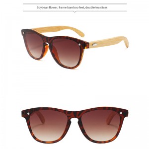 प्राकृतिक लकड़ी के बांस धूप का चश्मा यूनिसेक्स पीसी सनी यूवी 400 संरक्षण ट्रेंडी आईवियर